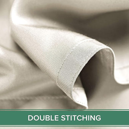 Twin Sheets by Pure Bamboo, Genuine 100% Organic Viscose Derived from Bamboo Bed Sheet Set, Luxuriously Soft & Cooling, Double Stitching, Lifetime Quality Promise (Twin, Ivory)