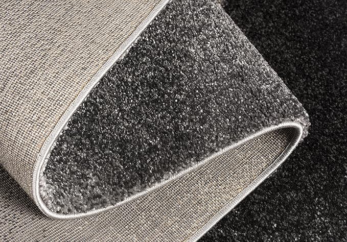 RUG BRANCH New Zealand Plush 8' x 11' (7'8" X 10'9") Modern Indoor Area Rug, Contemporary, Grey Brown - Living Room, Bedroom, Dining Room, and Kitchen