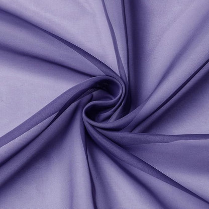 Aiyufeng Purple Sheer Curtains 90 Inches Long 2 Panels Set, Light Filtering Soft Airy Voile Rod Pocket Purple Sheer Window Drapes for Bedroom Living Room, Each 42Wx90L Inches