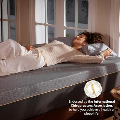 EGOHOME 12 Inch Twin Memory Foam Mattress for Back Pain, Cooling Copper Gel Bed in a Box, Foam Made in USA, CertiPUR-US Certified, Therapeutic Medium Firm, Daybed 38x75x12 Black