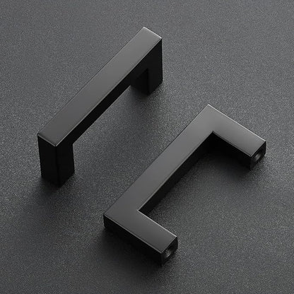 Ravinte 25 Pack Black Cabinet Pulls 2-1/2 Inch Square Kitchen Cabinet Handles Matte Black Kitchen Hardware for Drawer Pulls Drawer Handles Come with Screwdriver