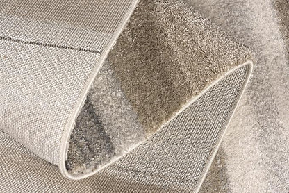 RUG BRANCH New Zealand Plush 5' x 8' (5'3" X 7'5") Scandinavian Indoor Area Rug, Contemporary, Cream Beige - Living Room, Bedroom, Dining Room, and Kitchen