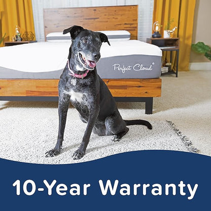 Perfect Cloud Made in The USA UltraPlush Charcoal-Infused 10 inch Memory Foam Mattress - Bed-in-a-Box (Full)