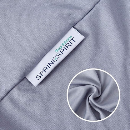 Box Spring Cover Queen Size, Alternates for Bed Skirt, Smooth and Elastic Woven Material Wrap Around 4 Sides of The Box Spring, Wrinkle & Fading Resistant, Washable, Dustproof, Gray