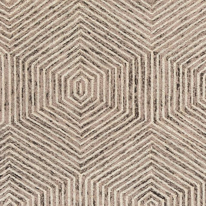 New Home Geometric Honeycomb Hand-Tufted Wool Area Rug - 5' x 7'