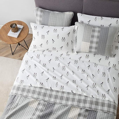 Eddie Bauer - Twin Sheets, Cotton Flannel Bedding Set, Brushed For Extra Softness, Cozy Home Decor (Rookeries, Twin)