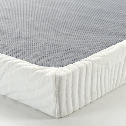 ZINUS Quick Lock Metal Smart Box Spring, 4 Inch Mattress Foundation, Strong Metal Structure, Easy Assembly, Twin, White