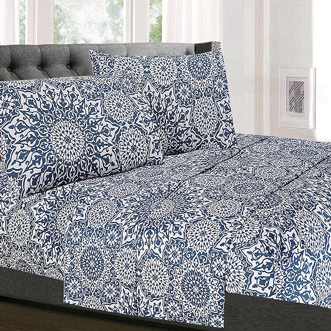 California King Sheet Sets - Breathable Luxury Sheets with Full Elastic & Secure Corner Straps Built In - 1800 Supreme Collection Cal King Deep Pocket Bedding Set, Sheet Set, California King, Oasis