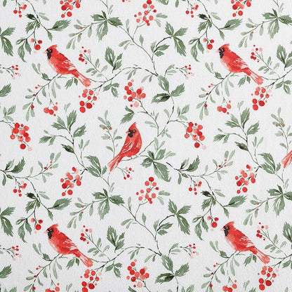 Laura Ashley - Flannel Sheets Full Size, Anti-Pilling & Wrinkle Resistant Cotton, Touchably Soft for All-Season Comfort - Bed Sheets with Matching Pillowcases & Fitted Sheet (Jolly Cardinals Green)