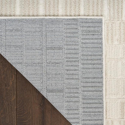 Nourison Home Nordic Ivory 4' x 6' Scandinavian Area Rug - Easy Clean, Non Shedding, Bed Room, Living Room, Dining Room, Kitchen (4' x 6')