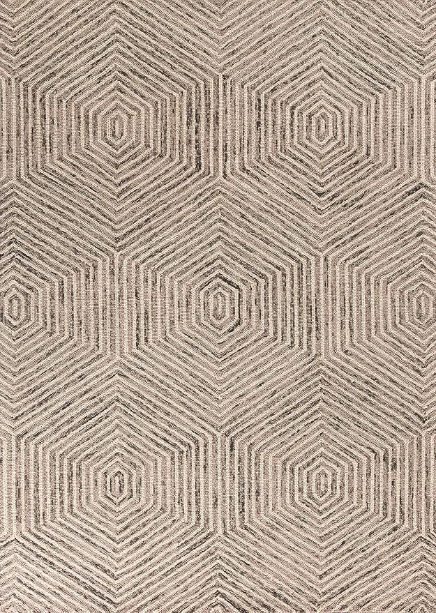 NEW HOME Andrews Mid-Century Neutral Hand-Tufted Area Rug - Ivory 3'3" x 5'3"