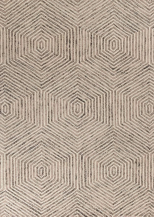 NEW HOME Andrews Mid-Century Neutral Hand-Tufted Area Rug - Ivory 3'3" x 5'3"