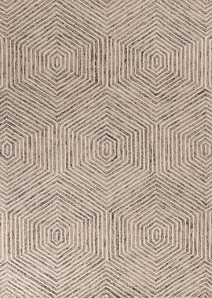 NEW HOME Andrews Mid-Century Neutral Hand-Tufted Area Rug - Ivory 9' x 12'