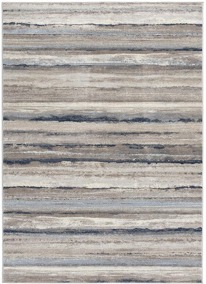 RUG BRANCH Havana 5' x 8' (5'3" X 7'7") Scandinavian Indoor Area Rug, Contemporary, Blue Brown - Living Room, Bedroom, Dining Room, and Kitchen