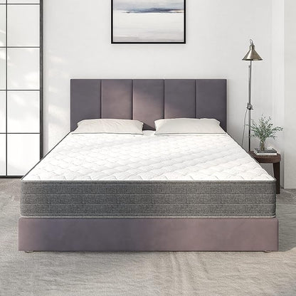 NapQueen Full Mattress, 8 Inch Victoria Hybrid Cooling Gel Infused Pocket Spring and Memory Foam Mattress, Full Size Mattress Bed in a Box, CertiPUR-US Certified, Fiberglass-Free Mattress