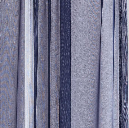 LINENZONE Pair of 2 Rod Pocket Short Window Treatments. Great Farmhouse Style Sheer Curtains for Living Room, Bedroom, Dining Room, Patio or Canopy Bed. (Amazing Sheers - 56" W x 63" L, Blue Navy)