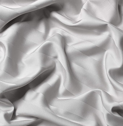 Split King Sheets by Pure Bamboo, Genuine 100% Organic Viscose Derived from Bamboo Bed Sheet Set, Soft & Cooling, Double Stitching *Not for Split Top (Split King, Jacquard White)